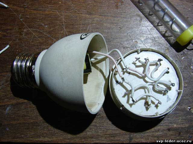 Схема светодиодной лампы